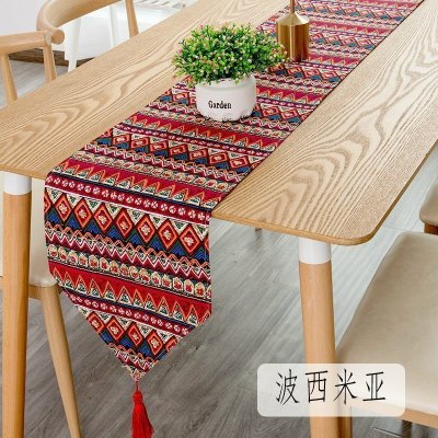 北欧桌旗 棉麻家用桌布电视柜长桌旗欧式茶几现代简约 波西米亚 30*240cm(适合180-200cm左右桌子茶桌柜子)