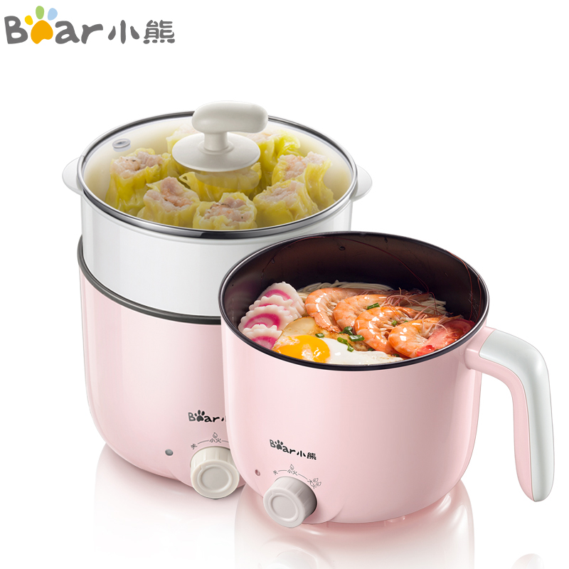 锅 学生宿舍电煮锅煮面锅 多功能不粘涂层一体小电锅 家用迷你电火锅