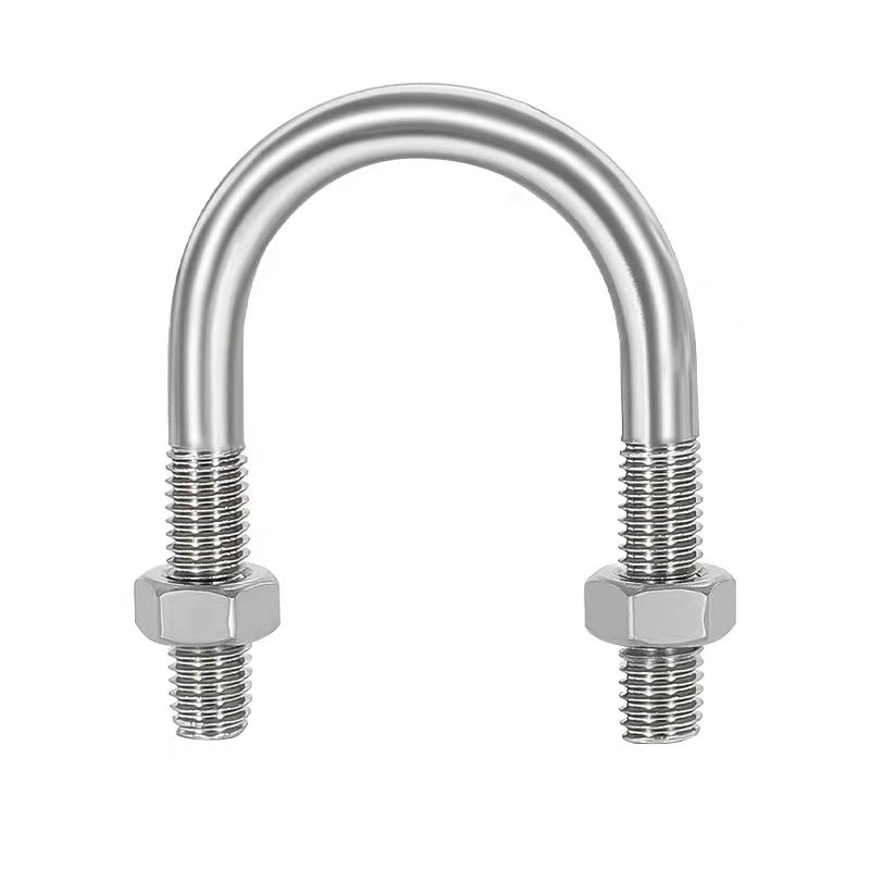 中锦科技 不锈钢U形螺丝U型卡管夹固定管卡 M10*60mm 4.8级 套