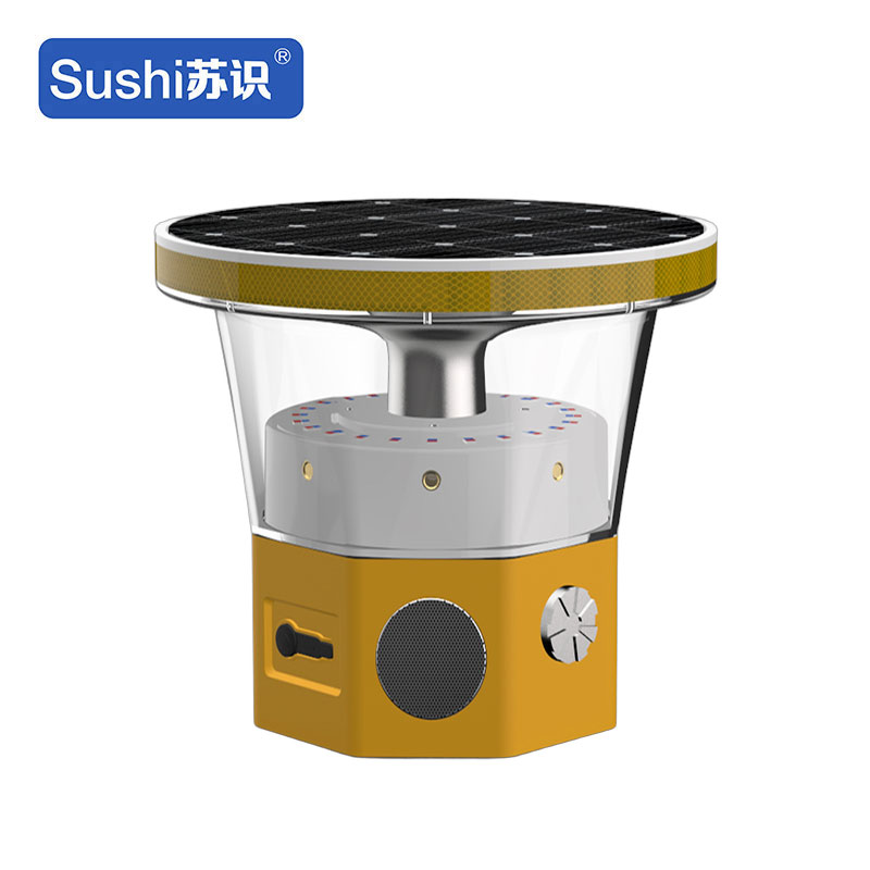 苏识 SS4878 DC3.7V 0.5W 1Hz ip66 LED太阳能智能声光警示灯 (计价单位:盏)黄色