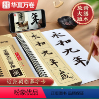 [临摹字卡]王羲之行书·兰亭序(米字格·精修放大版)70页/含视频教学 [正版]王羲之兰亭序行书近距离临摹书法字帖卡(米