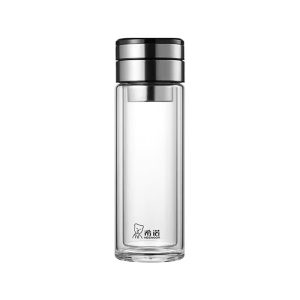 希诺 双层茶水分离玻璃杯270ml XN-7087/个