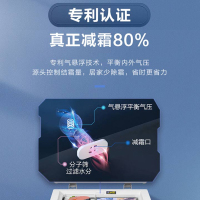 海尔(Haier)100升 家用卧式冰柜 冷柜 小冰箱 减霜80% 一级能效 断电保护 带脚轮BC/BD-100GHDT