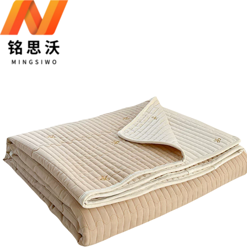 铭思沃床盖200cm*230cm条 卡其