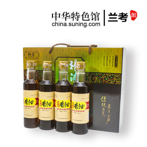 [中华特色]兰考馆 张波香油 芝麻油 小磨香油300mlx4瓶 河南特产