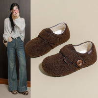 加绒百搭勃肯鞋女冬季新款学生ins韩版保暖休闲鞋棉鞋