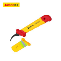 波斯(BOSI) 荧光系列VDE绝缘镰刀型电缆刀 50×180mm 把