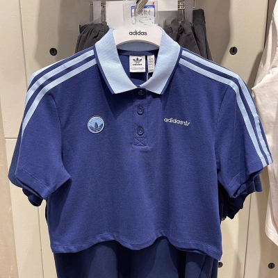 adidas/阿迪达斯女装 新款休闲短袖POLO领T恤 IX3543 C
