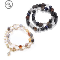 JiMi锦色珍珠串珠情侣手链一对情侣款女款男轻奢小众精致手串闺蜜礼物