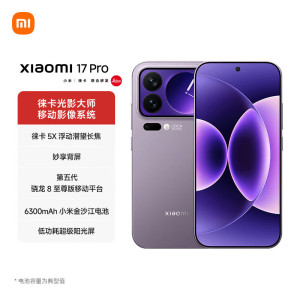 小米 17 Pro 妙享背屏 徕卡光影大师 第五代骁龙8至尊版 冷烟紫 16GB+512GB