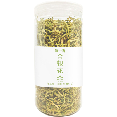乐一香金银花茶100g透明罐装