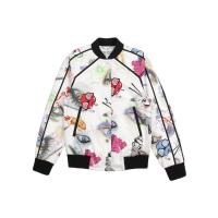 高田贤三(Kenzo)女款棉质印花棒球外套罗纹收口长袖休闲潮流套头