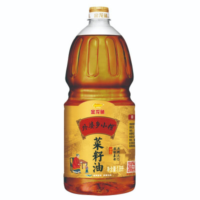 金龙鱼 外婆乡小榨菜籽油1.8L 食用油 非转基因 压榨