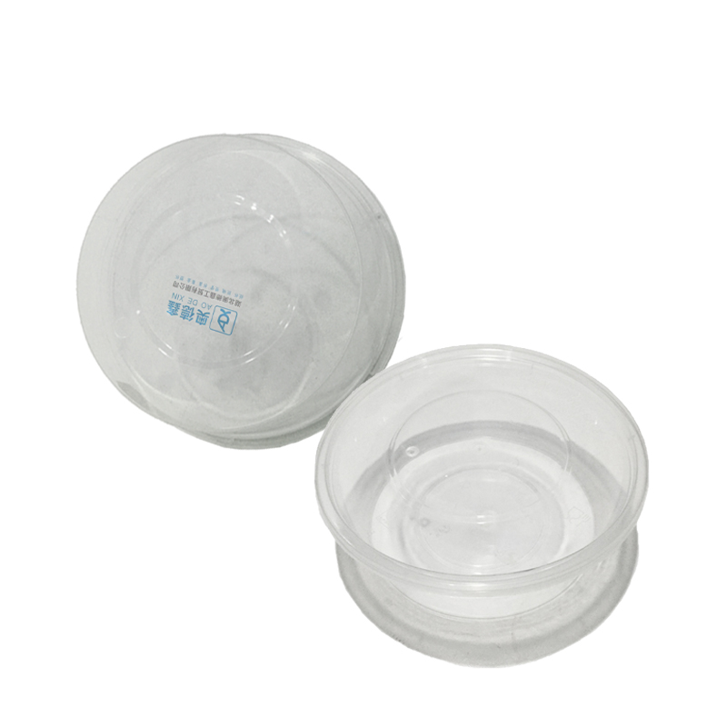 奥德鑫一次性PP餐盒 650ml透明圆形 整箱