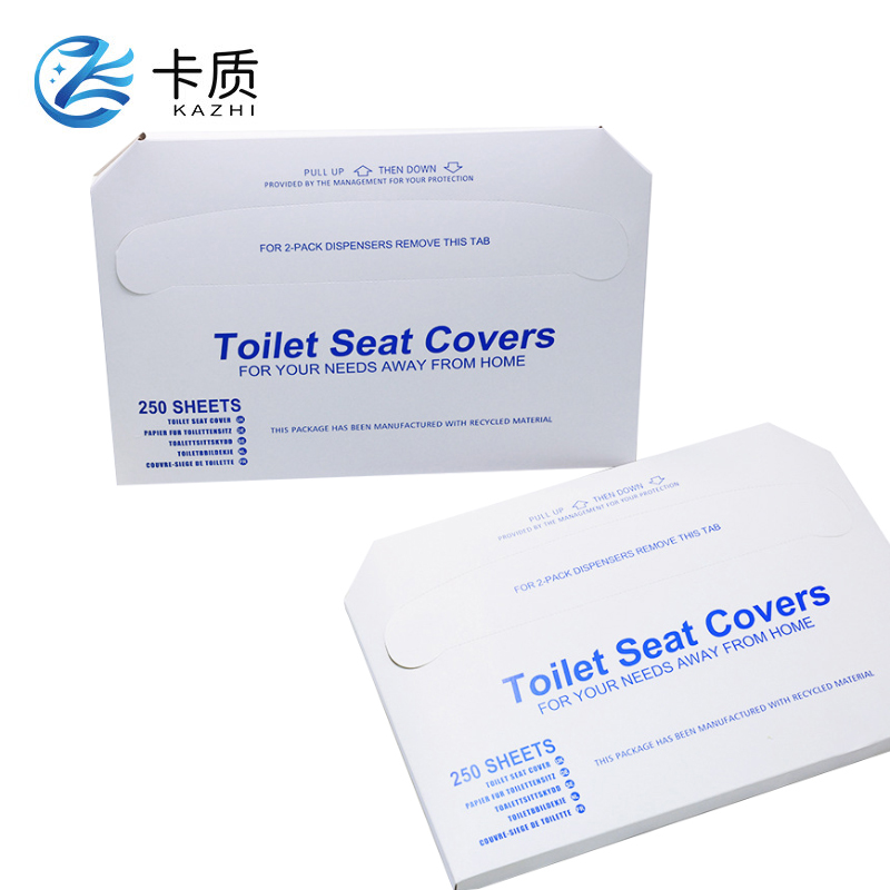 卡质 1/2折一次性马桶垫 250张一盒 5盒/组