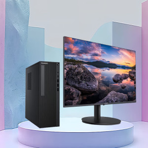 华为(HUAWEI)擎云W515X 台式机电脑整机 麒麟9000c/8GB/1T机械+512GB /含光驱 /无WiFi KOS试用版/配23.8英寸显示器