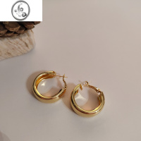 JiMi银针欧美C型耳环金属几何圆圈网红气质新款耳坠简约个性耳夹女