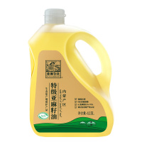 亚麻公社亚麻籽油低温冷榨头道初榨冷脱蜡油体清透4.15L