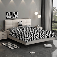 意式次卧网红极简主卧床大气现代简约双人床儿童床卧室床