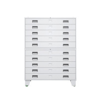 戴劲 底图柜资料储存柜工程图纸柜底图储物柜多层抽屉柜 1号双层带轮子