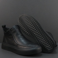 真皮短靴男英伦潮流切尔西靴冬季加绒棉鞋简约百搭马丁靴高帮皮鞋