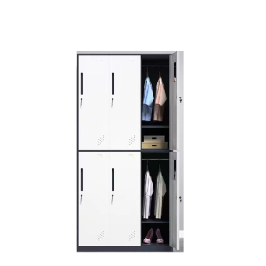 佳美良品 灰白套色六门更衣柜 B019/台