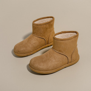 加绒高帮雪地靴女冬季新款学生ins韩版保暖休闲鞋棉鞋