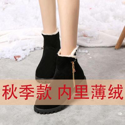 雪地靴女秋冬新款保暖加厚短靴棉鞋防滑短筒棉鞋妈妈鞋女雪地靴女靴子女棉靴女女鞋纤婗(QIANNI)