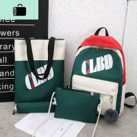 ins书包男女韩版原宿ulzzang初中高中学生背包时尚潮流帆布双肩包NEW LAKE