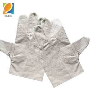 阿祺果 帆布 手套 普通白甲布24线 双