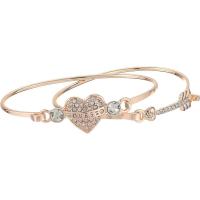 GUESS优雅玫瑰金女士双层手链 轻奢调节扣设计 时尚百搭饰品