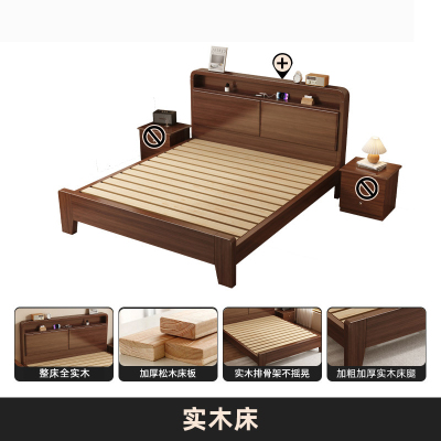 云锦友木床