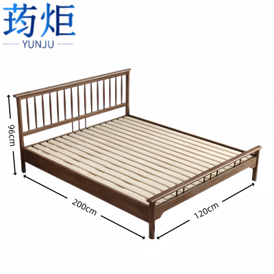 荺炬实木床