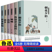 鲁迅儿童文学精选全6册 [正版]鲁迅儿童文学精选 全套6册 鲁迅故乡朝花夕拾呐喊 经典故事新编彷徨 小学初中生六七年级课