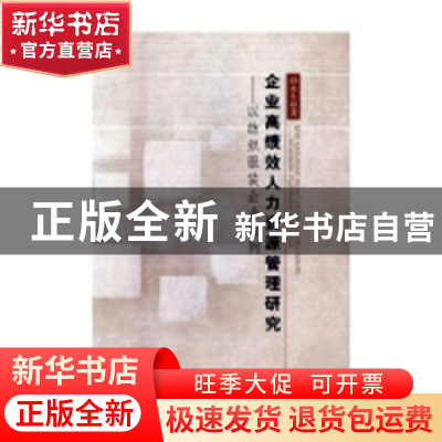 正版 企业高绩效人力资源管理研究:以纺织服装企业为例 孙永生著