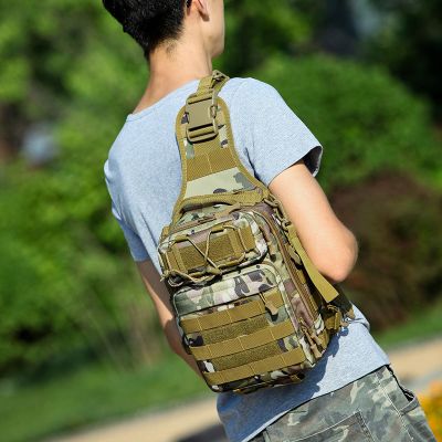 胸包男士多功能路亚包胸背包套装防水单肩斜挎渔具背竿包路亚腰包