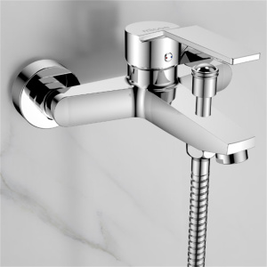 四季沐歌 304不锈钢混水阀水龙头 双进水双出水摆动式花洒开关冷热型水龙头 单位:只