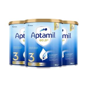 新校期-3罐装保税发 Aptamil澳洲爱他美金装奶粉3段900g/罐装 1-2岁宝宝牛奶粉进口婴幼儿三段奶粉新旧随机
