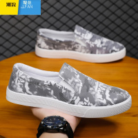 聚范一脚蹬帆布鞋男鞋秋季老北京布鞋板鞋男士透气套脚工作休闲懒人鞋