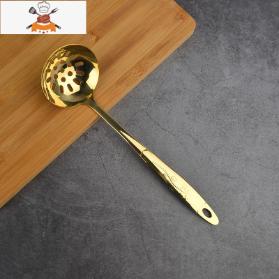 纯铜锅铲套装不粘锅家用厨房用具大全黄铜炒菜铲煎铲漏勺汤勺炊具 敬平 黄铜小号漏勺1把(长26cm)