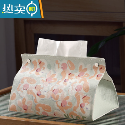 敬平万物可爱 纸巾盒棉麻客厅家用车用卫生间餐巾纸盒抽纸盒抽纸套 款式(1)[普通材料]