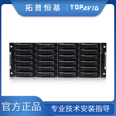 拓普（TOPAVID）SRB4L3612G3-36盘磁盘阵列光纤40G雷电4K共享编辑磁盘阵列40G光纤共享+576TB