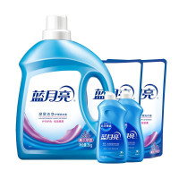 蓝月亮洗衣液3kg洁净薰+1kg洁净薰袋*2+500g手洗翻盖*2