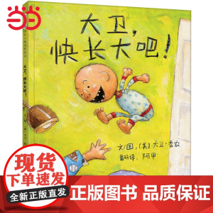 大卫快长大吧 老师 周洲 凯迪克奖大卫不可以儿童行为习惯启蒙绘本情绪管理0-3-6-8岁阅读宝宝情商早教图画故事书