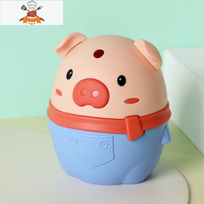 牙签筒创意家用饭店餐厅网红自动按压牙签盒个性卡通牙签罐牙签桶 敬平 蓝色