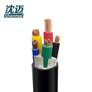 沈迈 铜芯通用软电缆 ZR-RVVZ-0.6/1KV-3*10+2*6平方/米