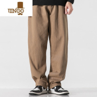 YANXU休闲裤男长裤秋季美式高街男士裤子款宽松直筒工装裤潮牌
