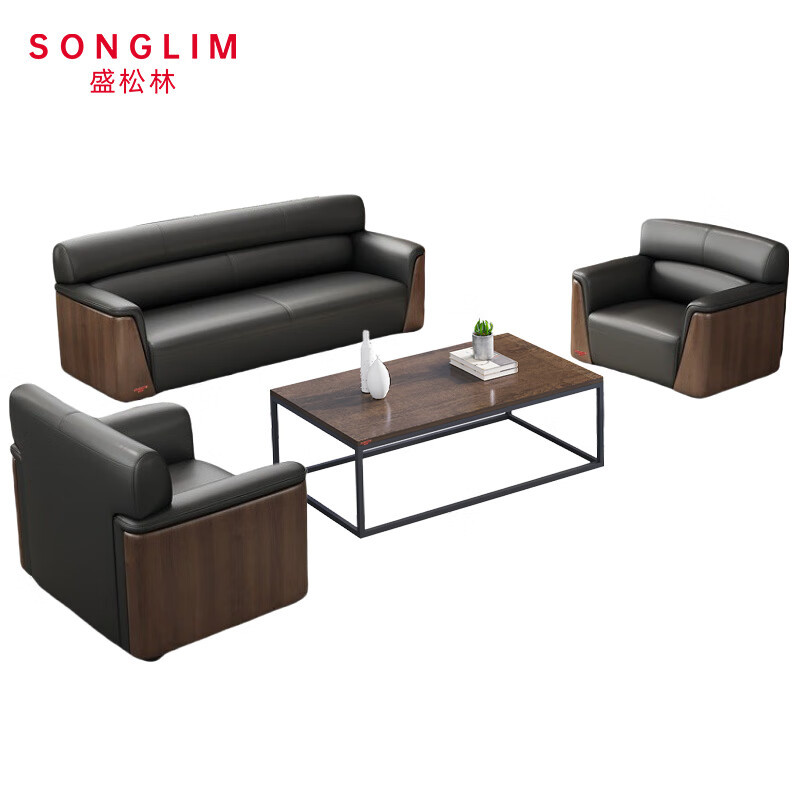 盛松林 办公沙发 3+1+1+茶几 套