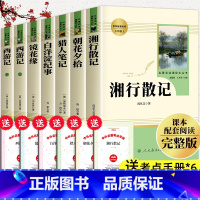 [全套7册]七年级经典书目(人教版) [正版]小升初七年级上册必读的课外书全套西游记朝花夕拾鲁迅原著书籍镜花缘猎人笔记人