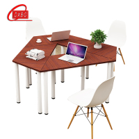 DXBG小型梯形会议桌创意洽谈桌美术培训桌组合拼接简约办公桌不含椅